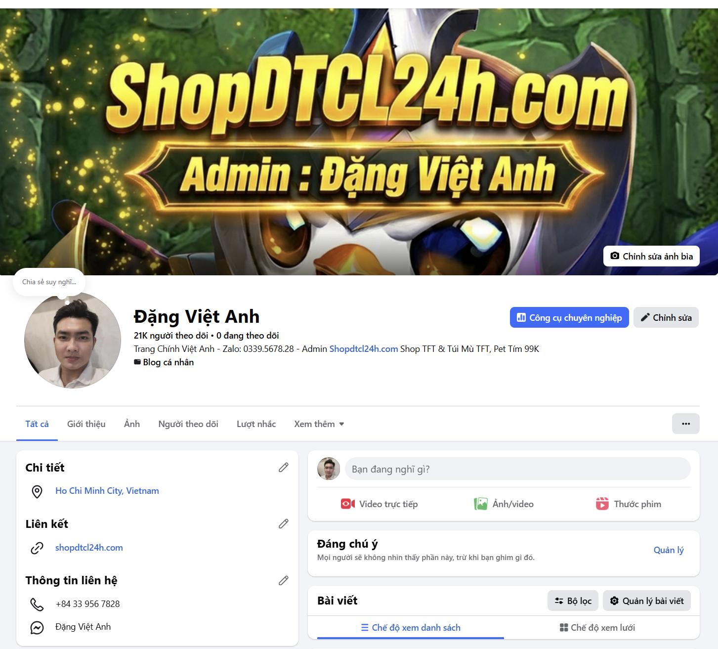 Dịch vụ game uy tín - FANPAGE ADMIN: ĐẶNG VIỆT ANH - HỖ TRỢ GIAO DỊCH TRUNG GIAN 