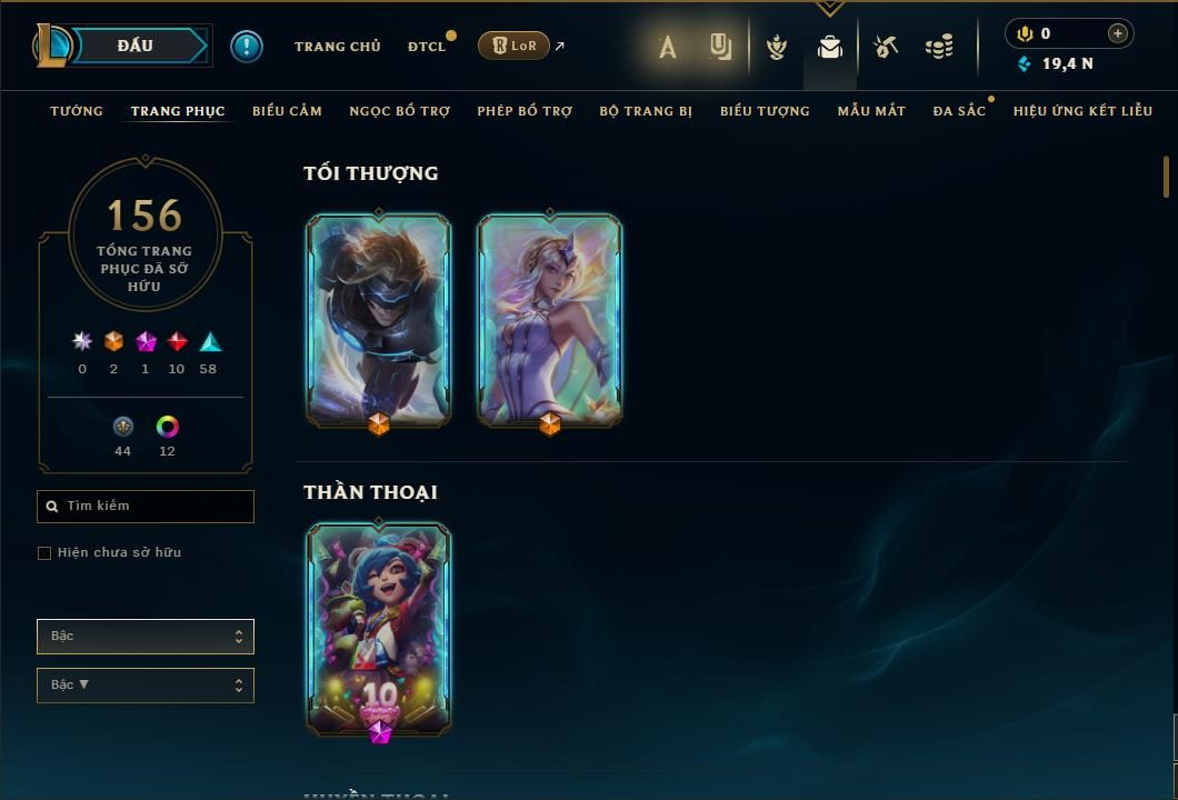 Acc ACC LIÊN MINH HUYỀN THOẠI  số 2332