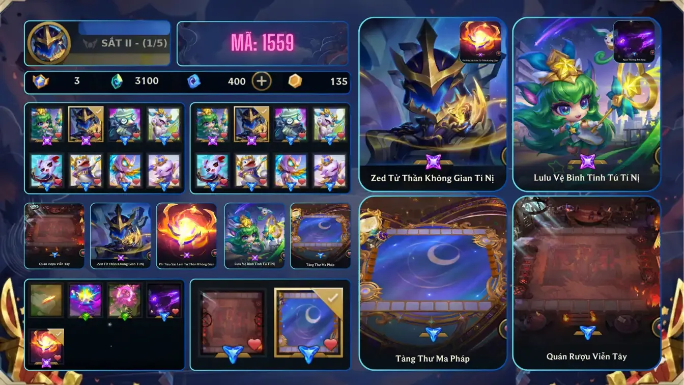 Acc ĐẤU TRƯỜNG CHÂN LÝ - TFT  số 9731