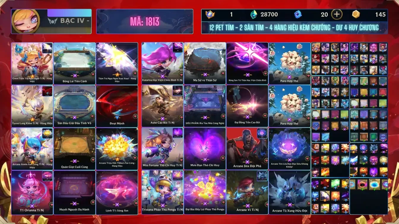 Acc ĐẤU TRƯỜNG CHÂN LÝ - TFT  số 9825
