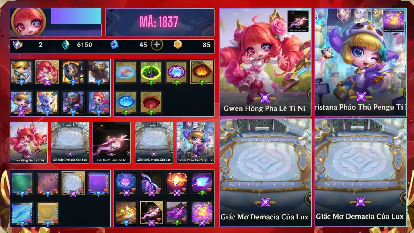 Acc ĐẤU TRƯỜNG CHÂN LÝ - TFT  số 9831