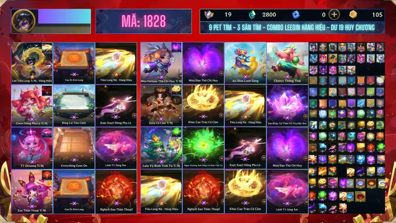 Acc ĐẤU TRƯỜNG CHÂN LÝ - TFT  số 9834