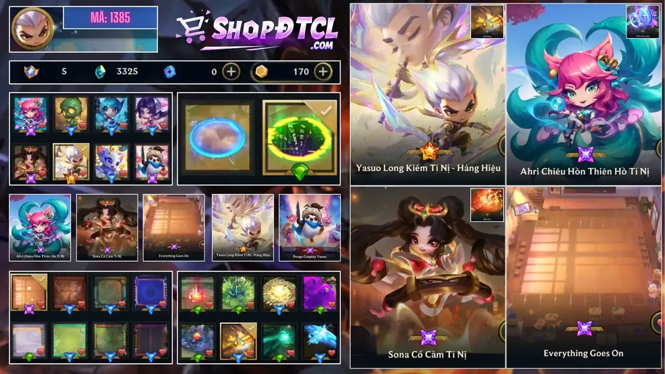Acc ĐẤU TRƯỜNG CHÂN LÝ - TFT  số 9875